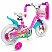 Bicicleta Copii DHS Summer - 12 Inch, Roz/Albastru, Reambalat