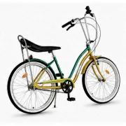 Bicicleta Oras Pegas Strada 2 - 26 inch, M, Auriu/Verde