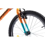 Bicicleta copii Pegas Mini Drumet - 20 inch, Portocaliu/Turcoaz