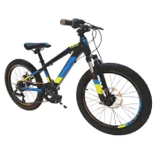 Bicicleta Copii Devron Alaska - 20 Inch, Negru-Albastru, Reambalat