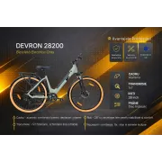 Bicicleta electrica Oras Devron 28200 - 28 inch, M, Gri Deschis