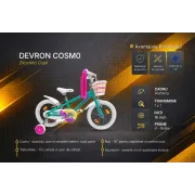 Bicicleta Copii Devron Cosmo - 16 Inch, Turcoaz