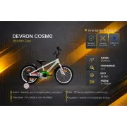 Bicicleta Copii Devron Cosmo - 18 Inch, Argintiu