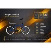 Bicicleta Oras Pegas Strada 1 - 26 inch, M, Albastru