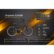 Bicicleta Oras Prophete 52408B - 28 inch, M, Gri
