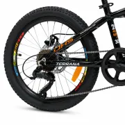 Bicicleta Copii Dhs Terrana 2023B, model 2026 - 20 Inch, Portocaliu-Negru