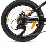 Bicicleta Copii Dhs Terrana 2023B, model 2026 - 20 Inch, Portocaliu-Negru