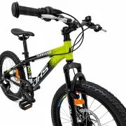 Bicicleta Copii Dhs Terrana 2023C, model 2026 - 20 Inch, Verde-Negru