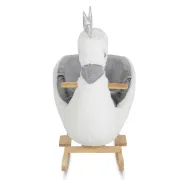 Balansoar plusat pentru copii Moni Swan, model lebada, cu manere si sezut confortabil