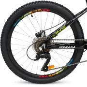 Bicicleta Copii Dhs Terrana 2423B, model 2026 - 24 Inch, Negru-Verde