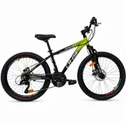 Bicicleta Copii Dhs Terrana 2423B, model 2026 - 24 Inch, Negru-Verde