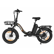 Bicicleta electrica pliabila Spatial Parrot 1.2 - 20 inch, Negru