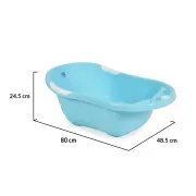 Cadita baie bebelusi Moni Lilly, design ergonomic si usor de curatat, Albastru