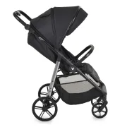 Carucior sport pentru copii Cangaroo Ace, pliabil compact, suspensie integrala, 0-4 ani, pana la 22 kg, Negru