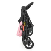 Carucior sport de vara pentru copii Moni Colibri, pliabil compact, 6 luni+, pana la 15 kg, Roz/Negru
