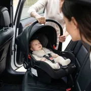Cos auto tip scoica pentru bebelusi, Cangaroo Multi, 40-86 cm, 0-1.5 ani, siguranta si confort in masina, Gri