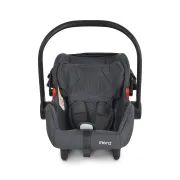 Cos auto tip scoica pentru bebelusi, Cangaroo Trio 40-86 cm, siguranta si confort in masina, Negru