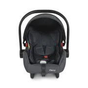 Cos auto tip scoica pentru bebelusi, Cangaroo Trio 40-86 cm, siguranta si confort in masina, Negru