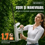 Foarfeca electrica pentru gard viu Litheli U20HT01, 20V, acumulator 2Ah inclus, lama 450 mm