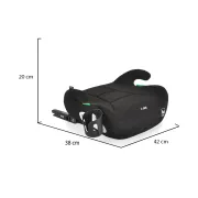 Inaltator auto copii Cangaroo I-Jet 125-150 cm, 6-12 ani, siguranta si confort in masina, Negru