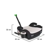 Inaltator auto copii Cangaroo I-Swift 125-150 cm, 6-12 ani, siguranta si confort in masina, Roz