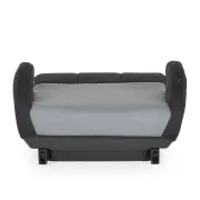 Inaltator auto copii Cangaroo Monza 125-150 cm, 6-12 ani, siguranta si confort in masina, Negru/Gri