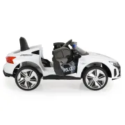Masinuta electrica Audi RS e-tron Police pentru copii Moni, Alb