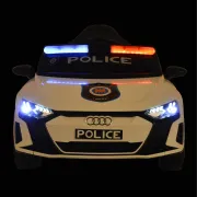 Masinuta electrica Audi RS e-tron Police pentru copii Moni, Alb