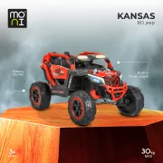Masinuta electrica SUV pentru copii Moni BO Kansas, Rosu