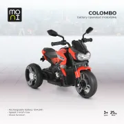 Motocicleta electrica pentru copii Moni BO Colombo, Galben