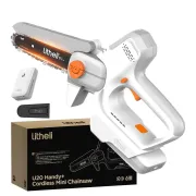 Motoferastrau electric compact Litheli U20MC00, 20V, acumulator 2Ah inclus, lama 150 mm