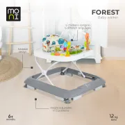 Premergator pentru bebelusi Moni Forest, centru de activitati, inaltime reglabila, Verde