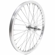 Roata fata LYRA 20", Silver, CNC, Spite Nichelate, Butuc Fata 36H