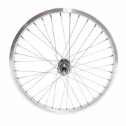 Roata spate LYRA 20", Silver, CNC, Spite Nichelate, Butuc Viteza 36H
