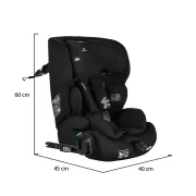 Scaun auto copii Cangaroo Trip 76-150 cm, 1-12 ani, siguranta si confort in masina, Negru