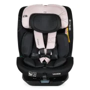 Scaun auto copii Cangaroo Vamos 40-150 cm, 0-12 ani, siguranta si confort in masina, Negru/Roz