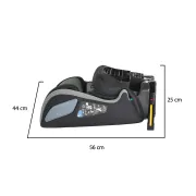 Scaun auto copii Cangaroo iDrive 76-150 cm, 1-12 ani, siguranta si confort in masina, Negru/Verde