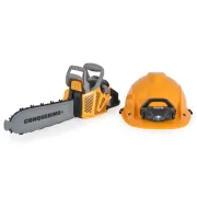 Set drujba de jucarie cu casca de protectie, sunete si lumini T006