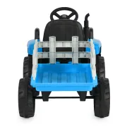 Tractor electric pentru copii Moni Dallas cu remorca, Albastru