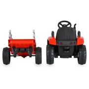 Tractor electric pentru copii Moni Dallas cu remorca, Rosu