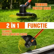 Trimmer electric pentru iarba Litheli U20GT01, 20V, acumulator 2Ah inclus, latime taiere 250 mm