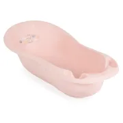 Cadita baie bebelusi Moni Zebra, 100 cm, design ergonomic, Roz pastel
