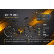 Bicicleta Trekking Kieler 1923 - 28 inch, L, Negru