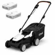 Masina de tuns gazonul Litheli U20LM00 Brushless, 2x20V, 2 acumulatori 2Ah inclusi, latime taiere 330 mm