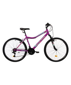 Bicicleta MTB Colinelli COL04, Marimea 460 mm, 26 inch, Violet, Schimbator Shimano, 18 Viteze, Cadru Otel, Frane V - Brake, Culoare produs: Violet