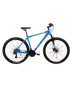 Bicicleta MTB Colinelli COL05, Marimea L, 29 inch, Albastru, Schimbator Shimano, 21 Viteze, Cadru Otel, Frane pe Disc, Culoare produs: Albastru, Marime produs: L