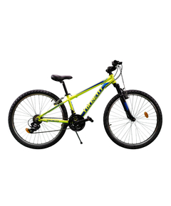 Bicicleta MTB Colinelli COL23, Marimea 330 mm, 26 inch, Verde, Schimbator Shimano, 21 Viteze, Cadru Aluminiu, Frane V - Brake, Culoare produs: Verde