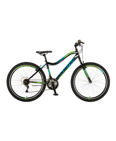 Bicicleta Mtb Booster Galaxy - 26 Inch, Negru-Albastru-Verde, Culoare produs: Negru/Albastru/Verde