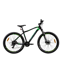 Bicicleta Mtb Devron Riddle 2023 RM1.7 - 27.5 Inch, S, Negru-Verde, Culoare produs: Negru/Verde, Marime produs: S