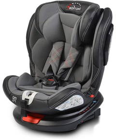 Scaun Auto Rotativ cu Isofix Leather Motion 0-36 Kg - Gri, Culoare produs: Gri